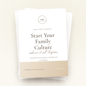 Start Your Family Culture - Family Traditions
